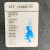 Lenticular Industrial Instruction Cards NOS Lift Correctly