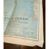 Atlantic Ocean Map Vintage 1939 National Geographic Society 25x31