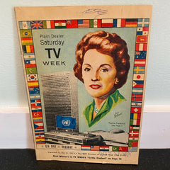 TV Week October 21 1961 Pauline Frederick UN Cleveland Plain Dealer Local Guide