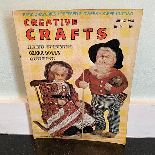 Creative Crafts magazine August 1970 vintage Ozark Dolls