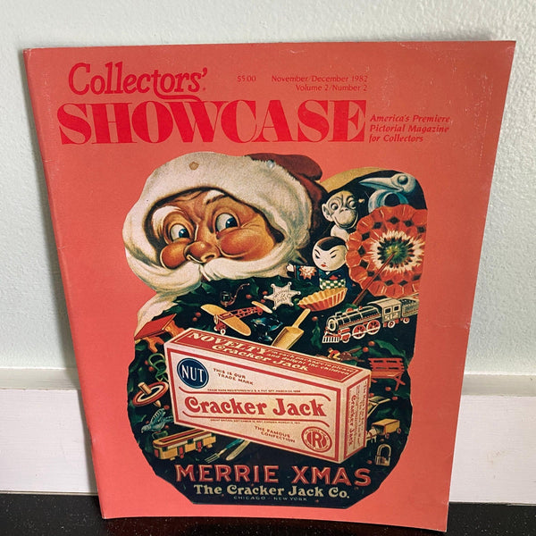 Collectors' Showcase November December 1982 vintage magazine Santa Claus Christmas Cracker Jack Lionel Trains