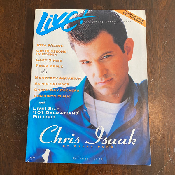 Live magazine November 1996 Chris Isaak