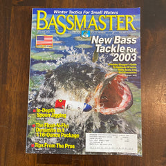 Bassmaster December 2002 magazine  fishing