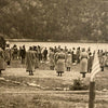 Ishpeming MI RPPC Native American Pageant Teal Lake Postcard Vintage 1920