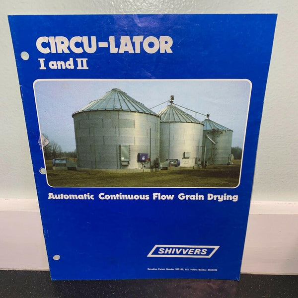 Shivvers Circu-Lator I II Silos Brochure Vintage Corydon Iowa Grain Drying Farm
