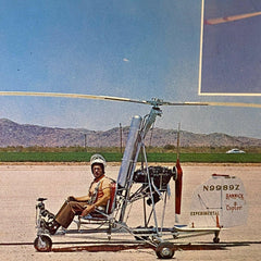 Bannick Copter Postcard Helicopter Phoenix AZ 1960s Vintage Advertising