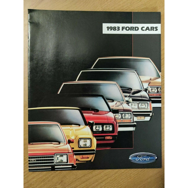 Ford Cars 1983 Brochure Full Line Color LTD Mustang Escort EXP Crown Victoria