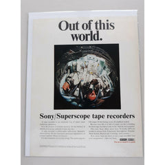 1970 Sony Superscope Tape Recorder Astronaut Capsule Music Vtg Magazine Print Ad
