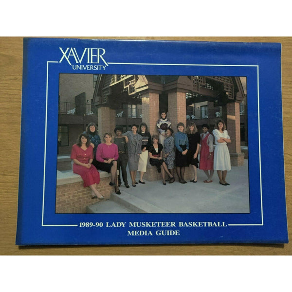 Xavier University Womens Basketball media guide 1989 1990 Ohio Lady Musketeers