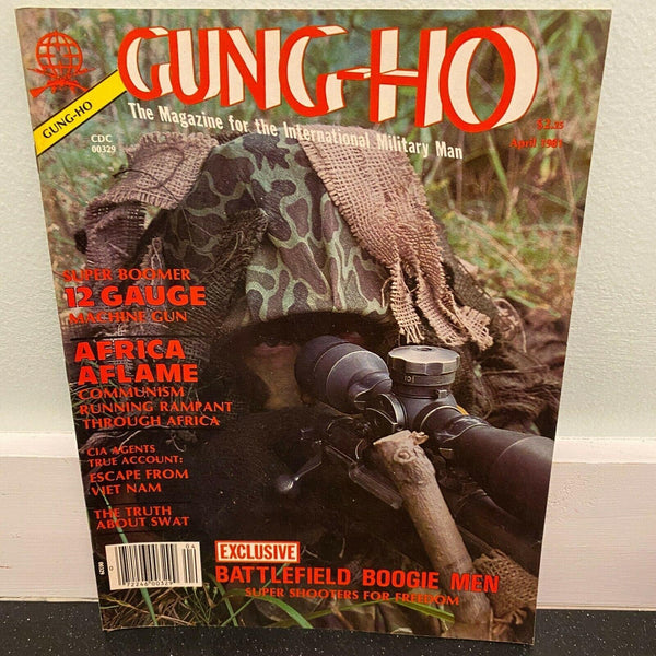 Gung-Ho April 1981 First Issue Military Magazine USMC Snipers 12ga Machine Gun